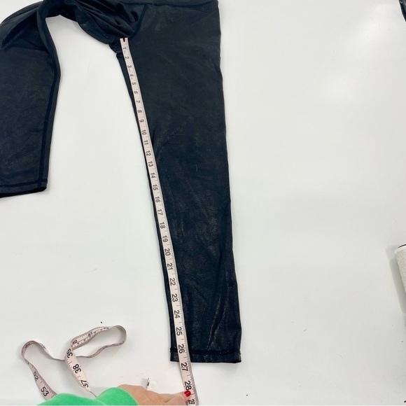 Aerie Offline Sports Athleisure Crossover Leggings Faux Leather Moto‎ Lounge M - Picture 5 of 9